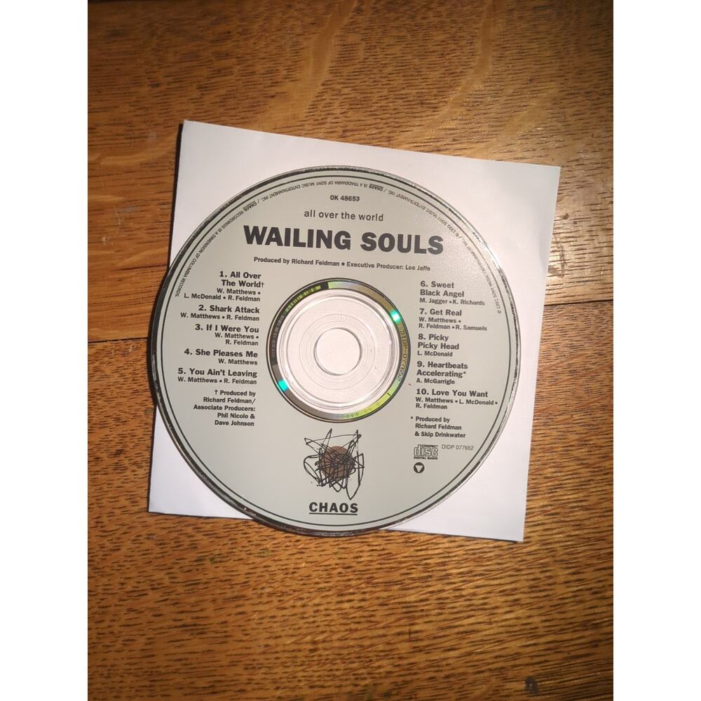 All Over the World by The Wailing Souls (CD, Jun-1992 Disc Only)